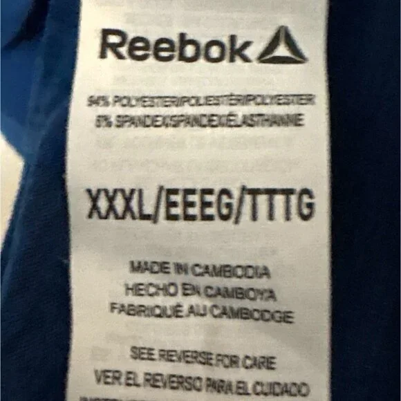 Reebok Womens Long Sleeve Performance Shirts 2-Pack Blue & Black XXXL Tumb Holes - Picture 3 of 8